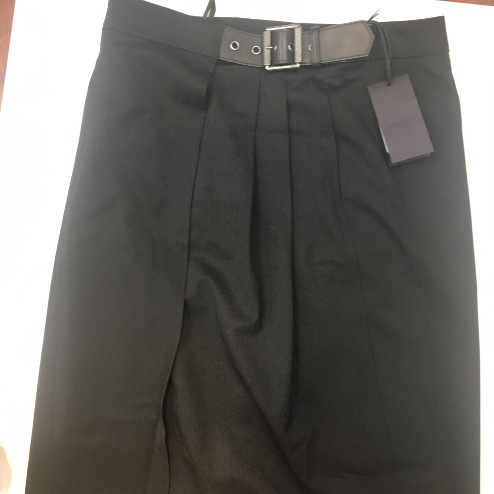 Belstaff Skirt with Belt Black Made in Italy 44